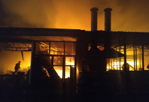 Ош шаарындагы “Келечек” базарында өрт чыкты