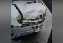 В Бишкеке произошло ДТП с участием маршрутки. Есть пострадавшие