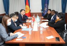 ТИМ министри Руслан Казакбаев БУУнун координатору Озонниа Ожиелону кабыл алды