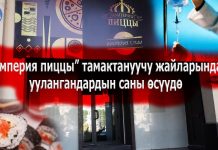 “Империя пиццы” тамактануучу жайларында уулангандардын саны өсүүдө