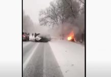Видео: В страшном ДТП сгорели три сотрудника «Северэлектро»