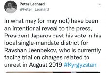 Садыр Жапаров кимди шайлаганын ачыктады