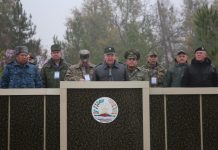 Ички иштер министринин орун басары Октябрь Урмамбетов “Кобальт-2021” атайын тактикалык машыгуусуна катышты