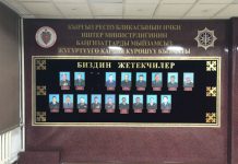 Бакиевдин портрети алынып салынгандан кийинки көрүнүш