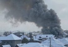 В Бишкеке крупный пожар