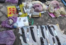 В колонии Молдовановки нашли 8,6 кг наркотиков, 275 литров браги и холодное оружие. ФОТО