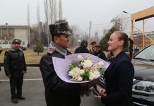 ФОТО. Валентина Шевченко провела мастер-класс для милиционеров в Оше