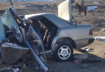 В Таласе школьники взяли машину покататься и разбились. Один погиб. ФОТО