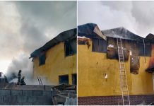 В столичном жилмассиве сгорел особняк. Фото