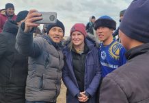 Валентина Шевченко Ысык-Көлдө көк-бөрү оюнун көрдү