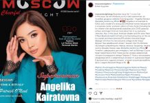 Анжелика Кайратова Америкадагы “MOSCOW Tonight mag” журналынын башкы бетине чыкты