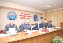 Чүй облусунун ИИББда министрдин орун басарынын катышыуусунда кеңешме болуп өттү