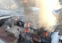 Пожар на складе ГСМ в Бишкеке. Сгорела кровля детсада и частного дома