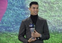 Криштиану Роналду ФИФАнын атайын сыйлыгын алды