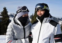 В соцсетях обсуждают стоимость лыжных костюмов Садыра и Айгуль Жапаровых. ФОТО