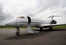 В аэропорт «Манас» прилетел самолет Bombardier. Возможно, зятя Назарбаева