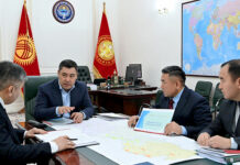 Президент Баткен облусунун губернатору Абдикарим Алимбаевди кабыл алды