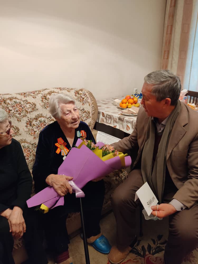 image 27 01 22 09 22 1 В Бишкеке поздравили ветерана ВОВ Марию Воронину со 100-летним юбилеем