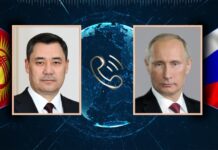 Садыр Жапаров и Владимир Путин обсудили ситуацию в Украине