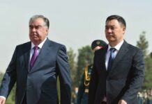 Жапаров и Рахмон договорились решать вопросы границы без участия третьей стороны