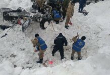 Кар көчкү басып калган унаа табылды