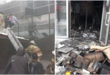 В Бишкеке сгорел бильярдный клуб. ВИДЕО