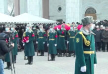 В Бишкеке прошла панихида по Молдомусе Конгантиеву. ФОТО