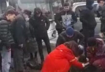 На проспекте Чуй троллейбус сбил девушку. ВИДЕО