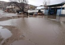 Жалал-Абадда 74 турак үйдүн короо жайын суу каптады