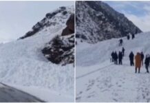 На перевале Долон сошла лавина, дорога Бишкек-Нарын-Торугарт временно закрыта