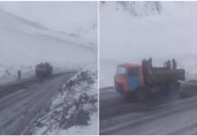 На автодороге Бишкек-Ош введены ограничения. Водителей просят быть бдительными