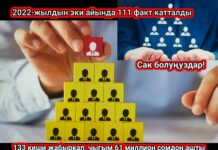 2022-жылдын эки айында 133 киши каржы пирамидаларына алданып, 61 миллион сом чыгым тартышты