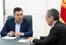 Садыр Жапаров принял главу Нацстаткома. Обсудили подготовку к переписи населения