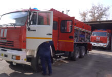 Кыргызстанга акыркы үлгүдөгү 58 өрт өчүрүүчү унаа алынып келинди