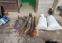 У иссык-кульца в доме нашли арсенал оружия и почти 9 кг марихуаны. ФОТО