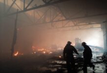 В Бишкеке на заводе им.Ленина произошел пожар. ФОТО