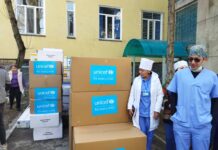 ЮНИСЕФ передал Городской детской больнице №3 гумпомощь на более 800 тыс. сомов