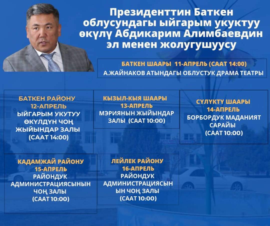 0346f403 5bf2 402b b846 d41823307b3c Садыр Жапаров призвал граждан рассказать о проблемах главам местных властей