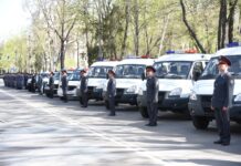 Программный офис ОБСЕ вручил 9 автомобилей МВД КР. ФОТО