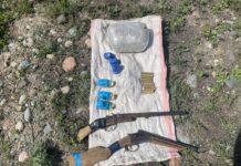 Бишкектен ок атуучу куралдар жана баңгизаттар бекитилген жай табылды