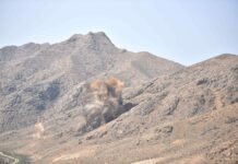 В Кадамжае произвели взрыв горных пород для строительства магистрального канала