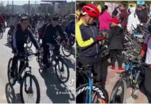 В Бишкеке состоялось открытие велосезона. ВИДЕО