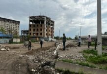 В Бишкеке возобновлен ремонт улицы Сухэ-Батора со строительством моста. ФОТО