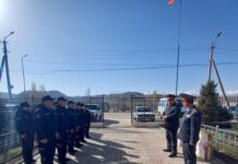 Жумгал, Кочкор райондук ички иштер бөлүмүндөрүнө материалдык-техникалык жабдыктар берилди