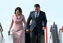 Садыр Жапаров прибыл с официальным визитом в Баку. ФОТО