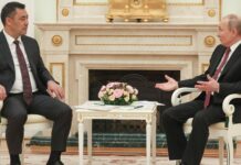 Жапаров Путину: Кыргызстан заинтересован в сотрудничестве с Россией
