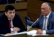 Султанбай Айжигитов менен айыл чарба министринин орун басары Нурлан Шерипов кайым айтышты