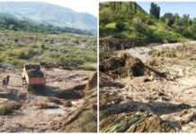 В Кара-Суу ликвидируют последствия схода селей. ФОТО