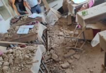 Обрушение потолка в школе в Чаткале. В Минздраве рассказали о состоянии детей