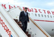 Садыр Жапаров прибыл в Москву для участия в саммите ОДКБ